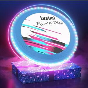 Flying Disc Toy for Kids Glow in The Dark LED Lights Waterproof Rechargeable FC1